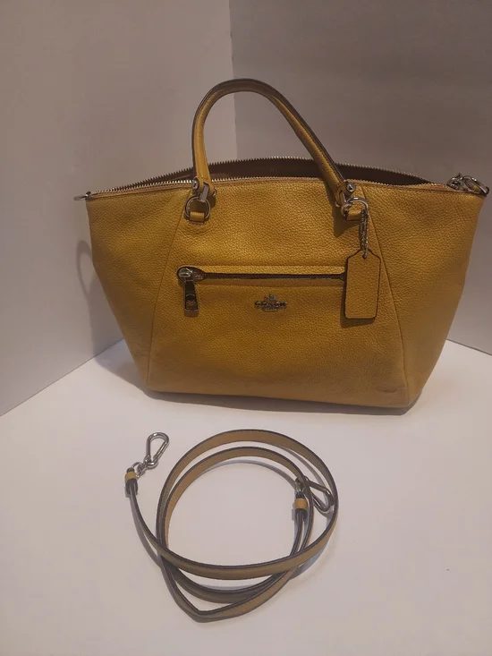 Coach Prairie Satchel - Mustard GUC - Picture 4 of 7
